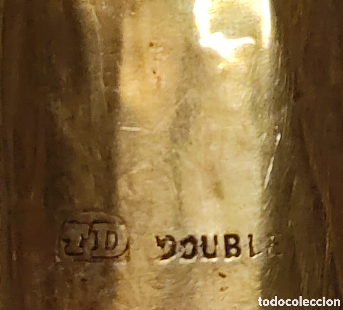 Antig&uuml;edades: Bast&oacute;n Malaca Oro Double - Foto 6