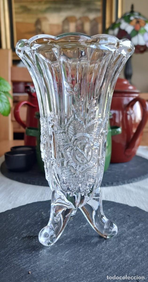 Antig&uuml;edades: Original Jarr&oacute;n / Florero de Cristal Tallado - Foto 4