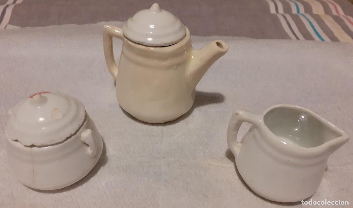 Antig&uuml;edades: juego de caf&eacute; miniatura - Foto 5