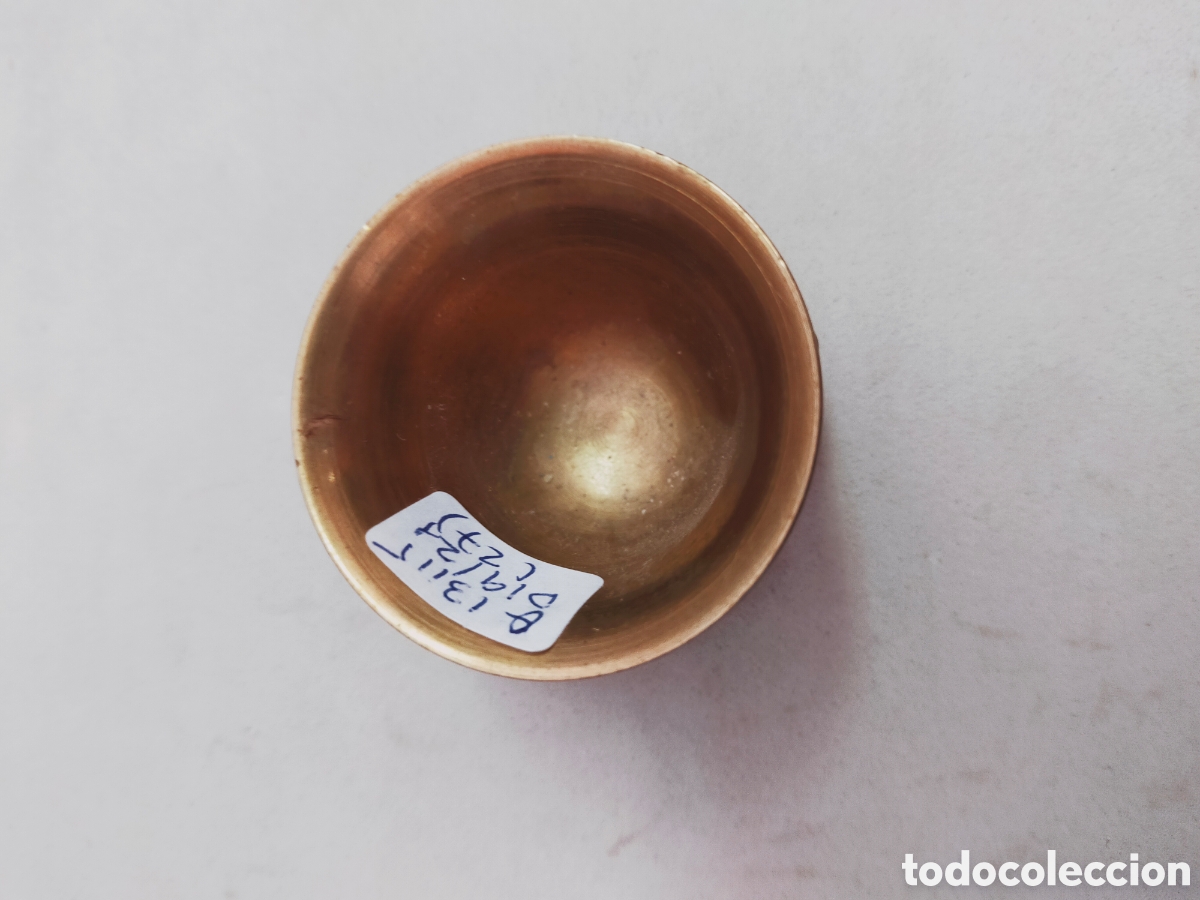 Antig&uuml;edades: MORTERO O ALMIREZ MINIATURA DE BRONCE. - Foto 5