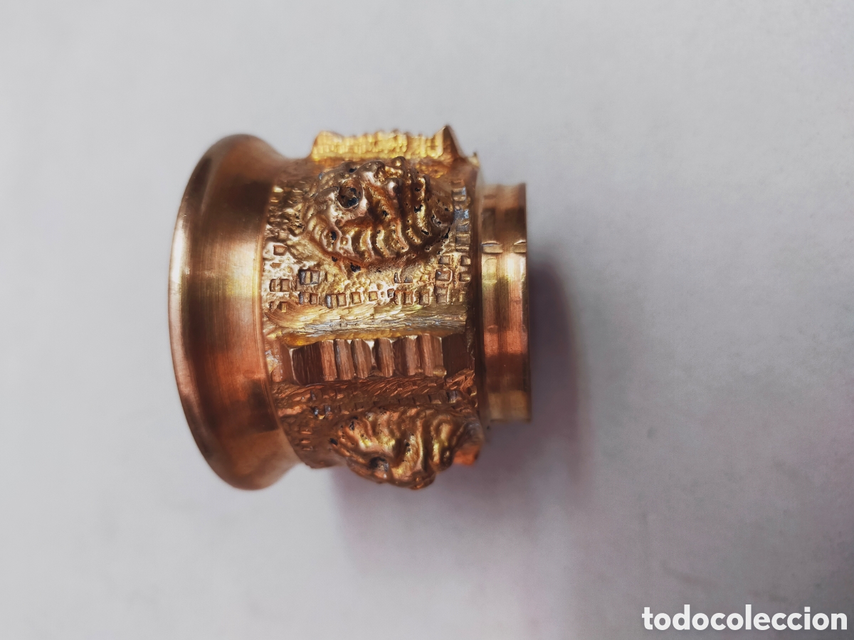 Antig&uuml;edades: MORTERO O ALMIREZ MINIATURA DE BRONCE. - Foto 7
