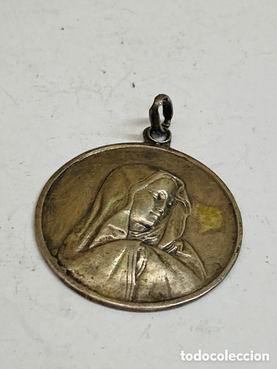 Antig&uuml;edades: Medalla de plata religiosa C78 - Foto 1