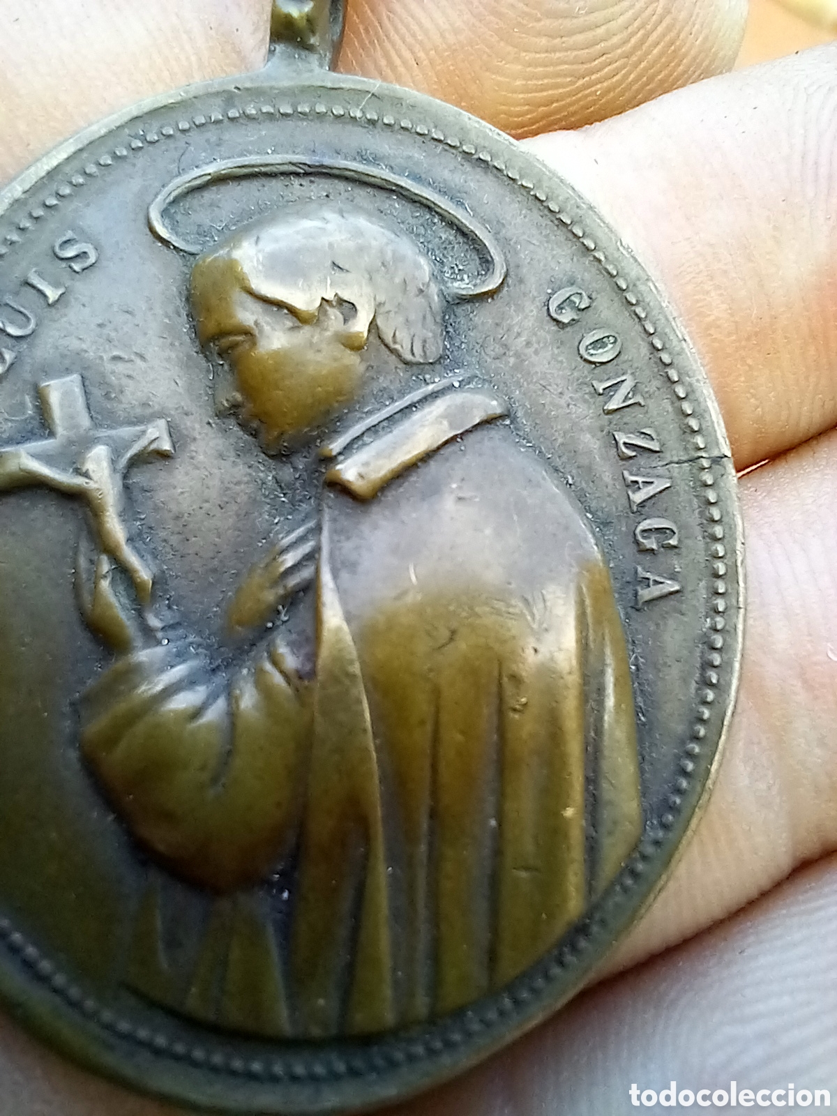 Antig&uuml;edades: MEDALLA SAN LUIS GONZAGA - Foto 3