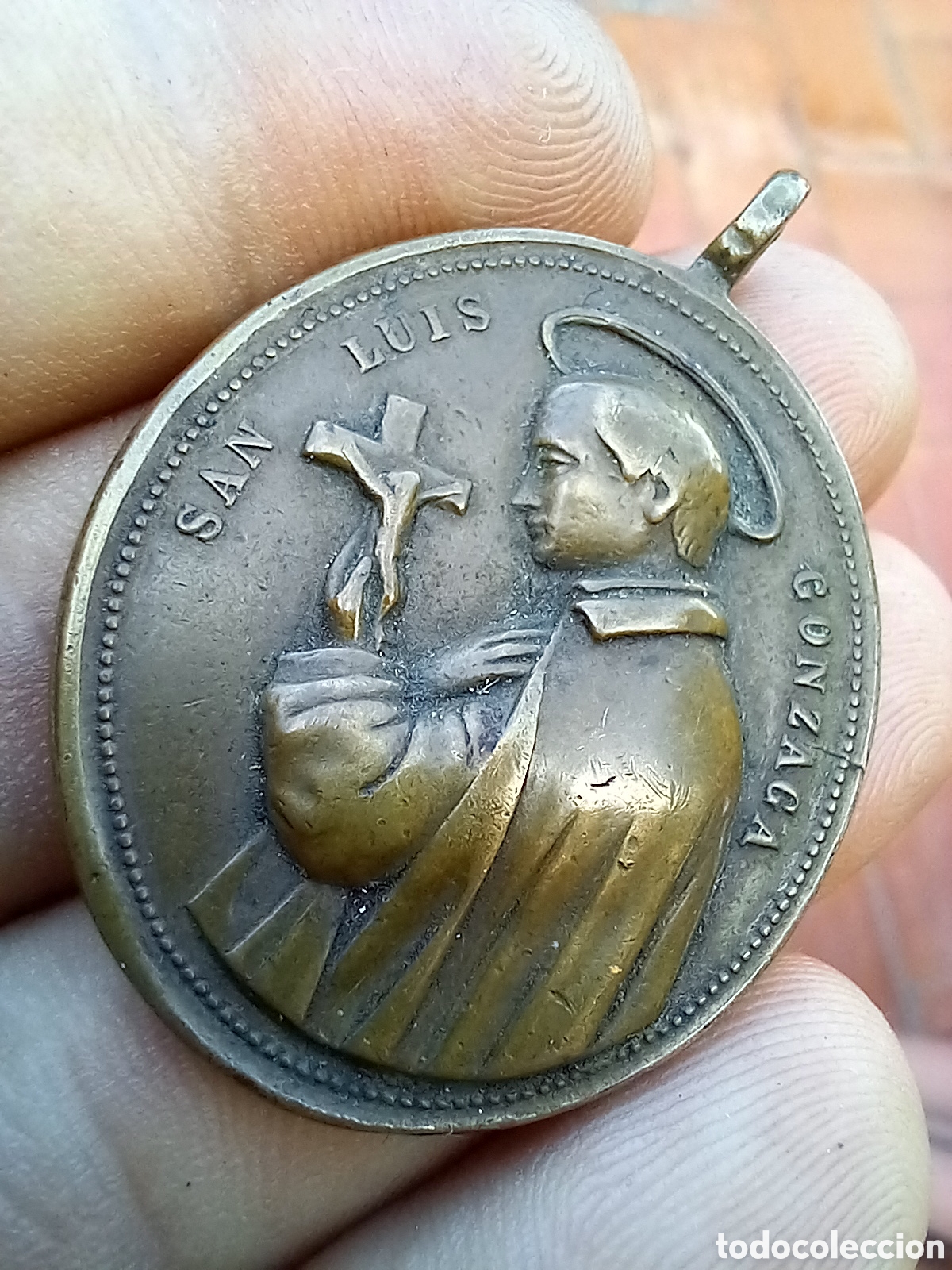 Antig&uuml;edades: MEDALLA SAN LUIS GONZAGA - Foto 8