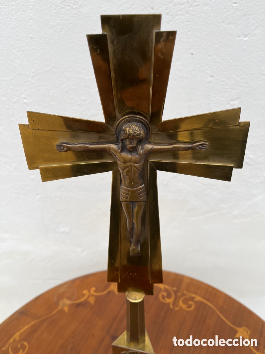 Antig&uuml;edades: Cristo bronce a&ntilde;os 60 - Foto 2