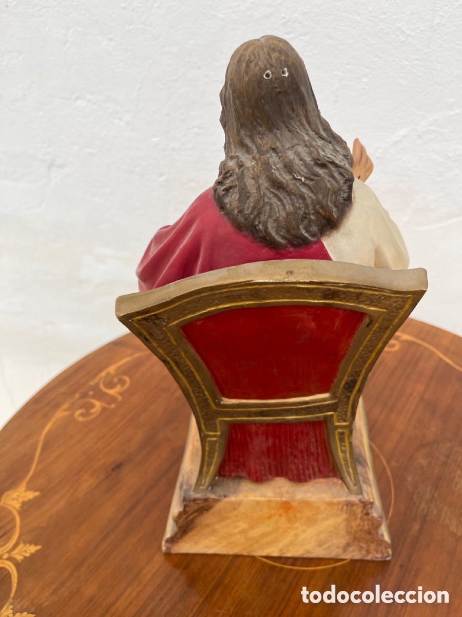 Antig&uuml;edades: Sagrado coraz&oacute;n pasta de estuco, bonito - Foto 3