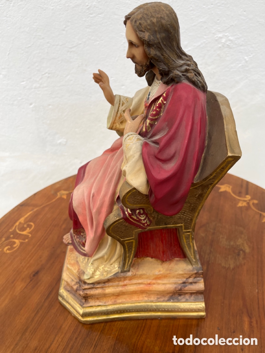 Antig&uuml;edades: Sagrado coraz&oacute;n pasta de estuco, bonito - Foto 4
