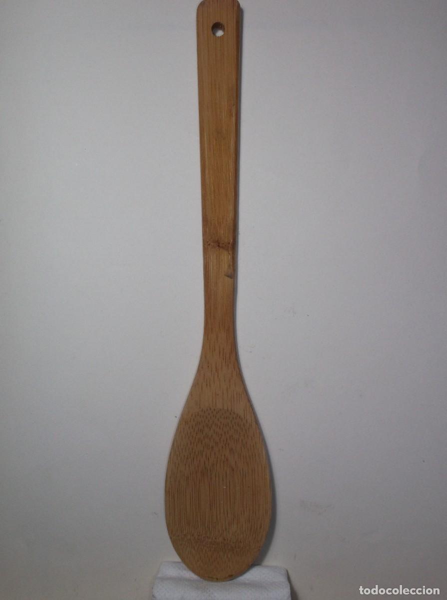 Antig&uuml;edades: 34 A - CUCHARA DE MADERA PARA USO DOMESTICO. - Foto 1