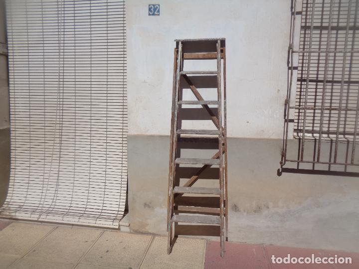 Antig&uuml;edades: ANTIGUA ESCALERA DE PINTOR - Foto 6
