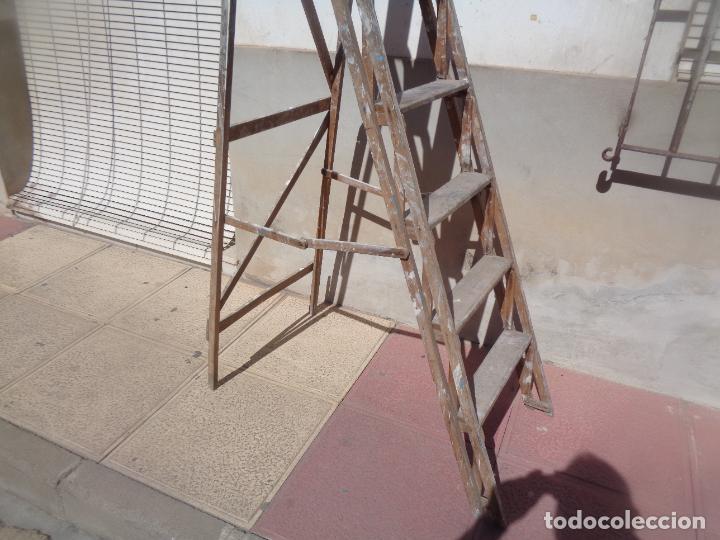Antig&uuml;edades: ANTIGUA ESCALERA DE PINTOR - Foto 7