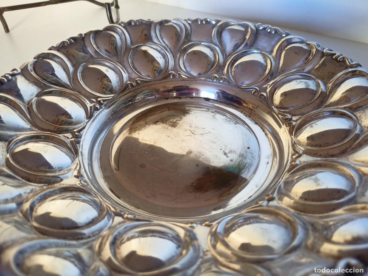 Antig&uuml;edades: Bandeja de plata con sello - Foto 3