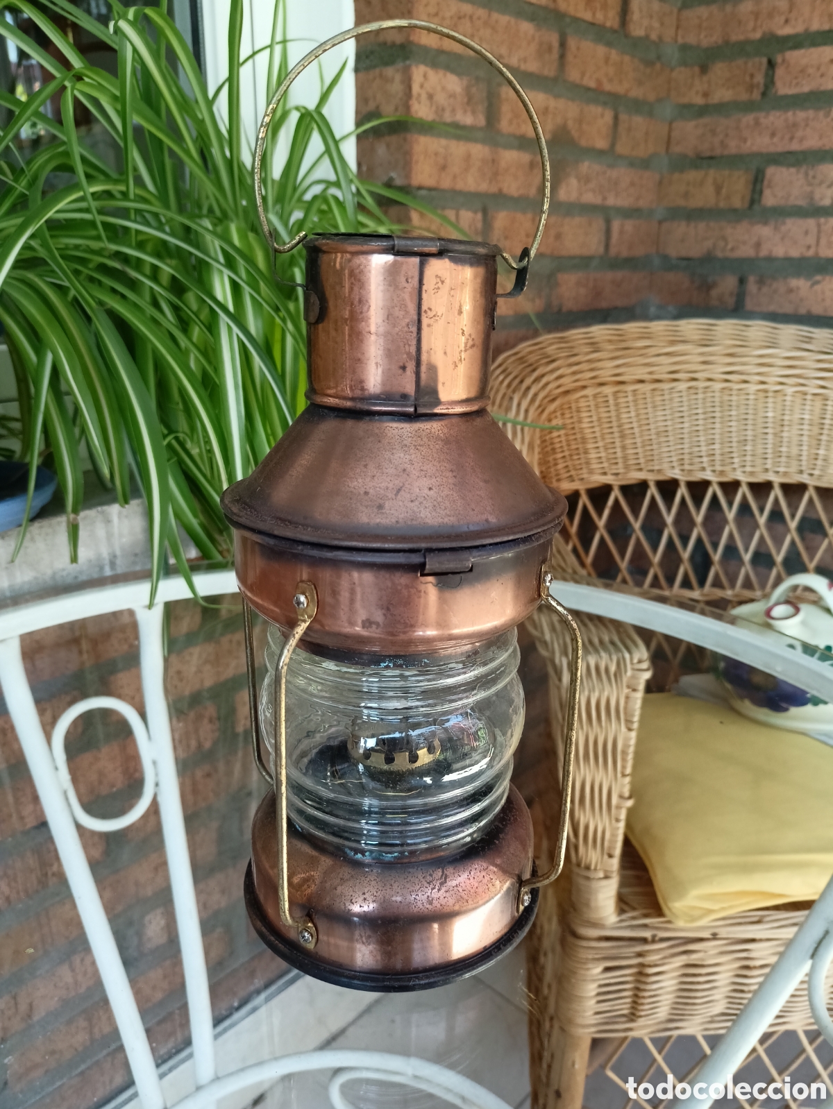 Antig&uuml;edades: ANTIGUO FAROLILLO DE MESA - Foto 1