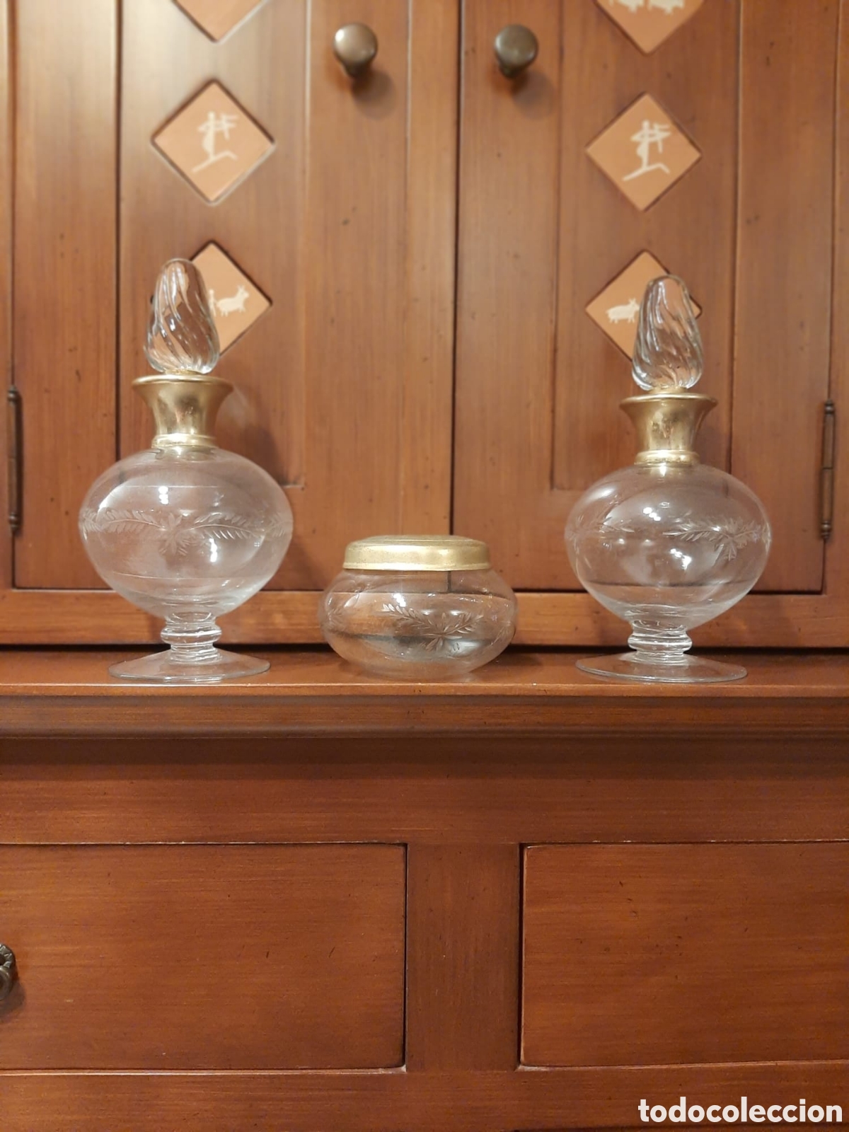 Antig&uuml;edades: antiguo set de tocador