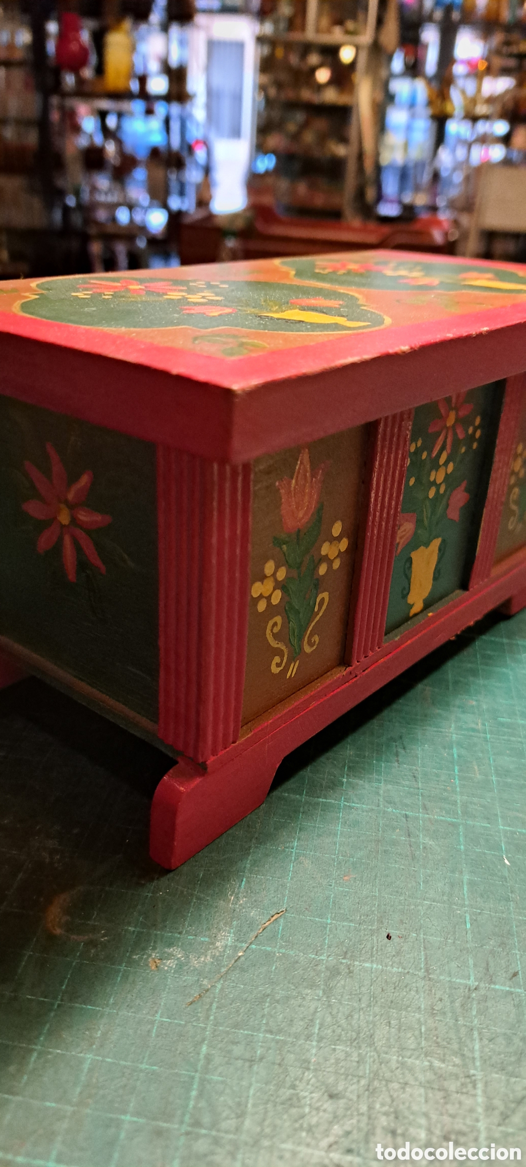 Antig&uuml;edades: Caja madera ba&uacute;l antiguo - Foto 3