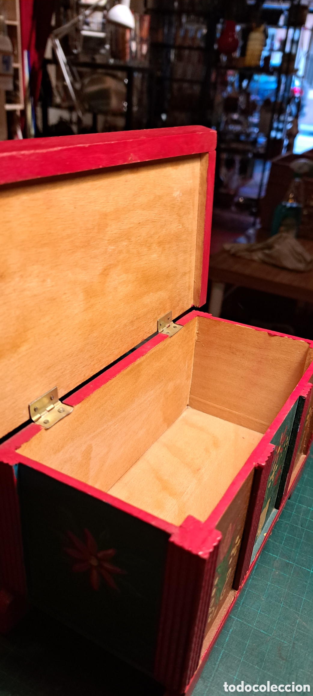 Antig&uuml;edades: Caja madera ba&uacute;l antiguo - Foto 9
