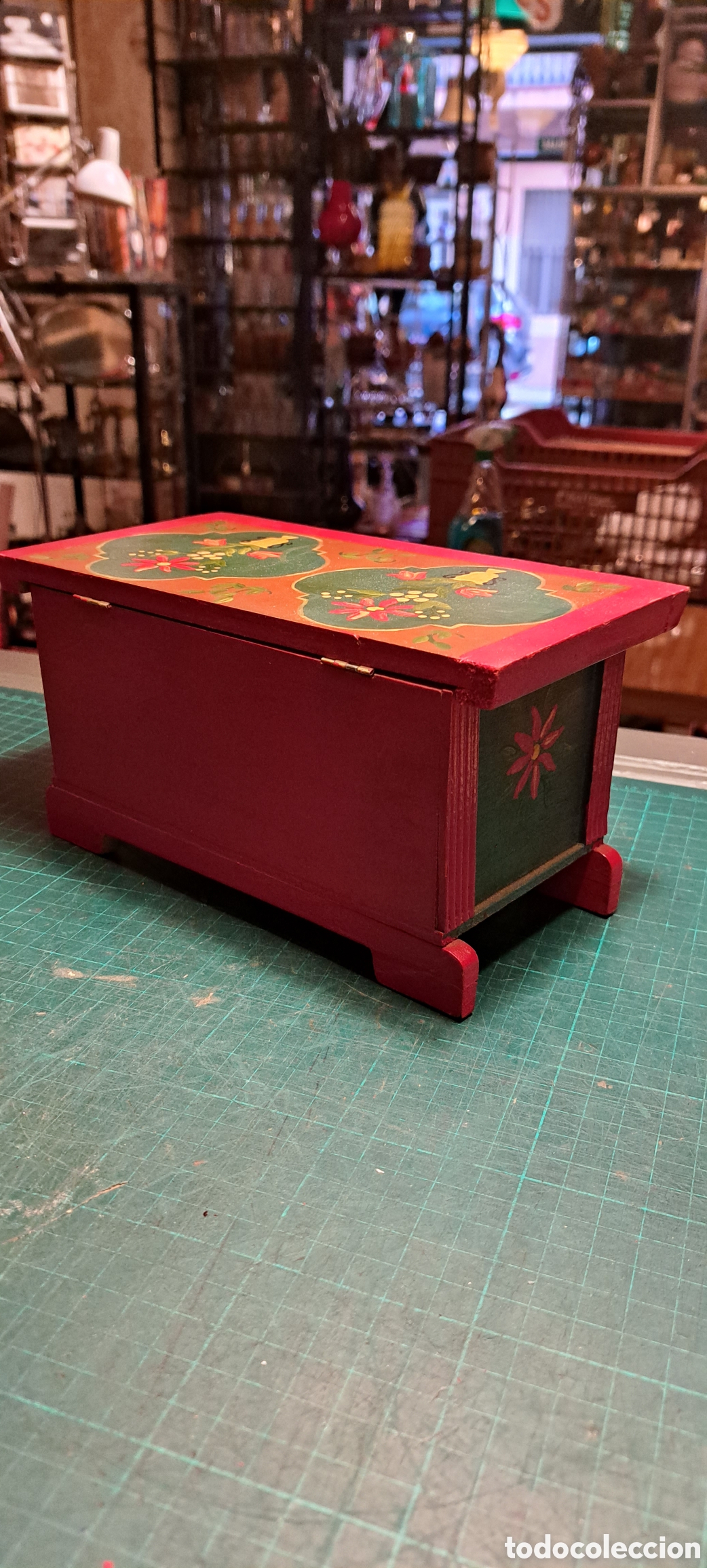 Antig&uuml;edades: Caja madera ba&uacute;l antiguo - Foto 10