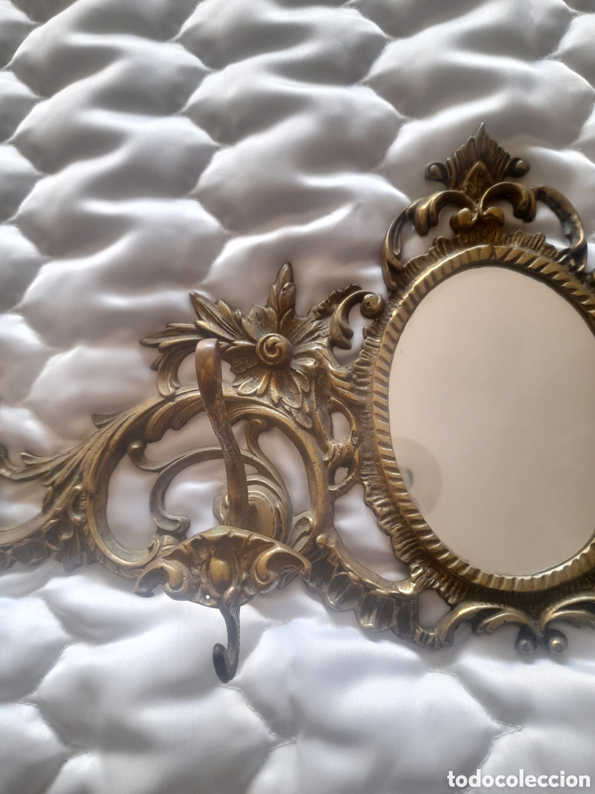 Antig&uuml;edades: Antiguo perchero de bronce estilo Luis XV - Foto 3