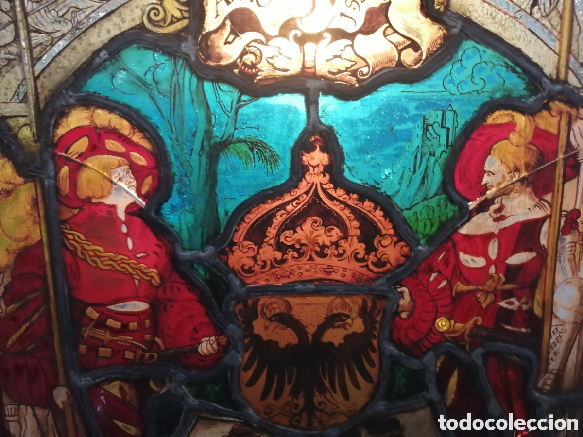 Antig&uuml;edades: Vidriera antigua 1520 - Foto 1