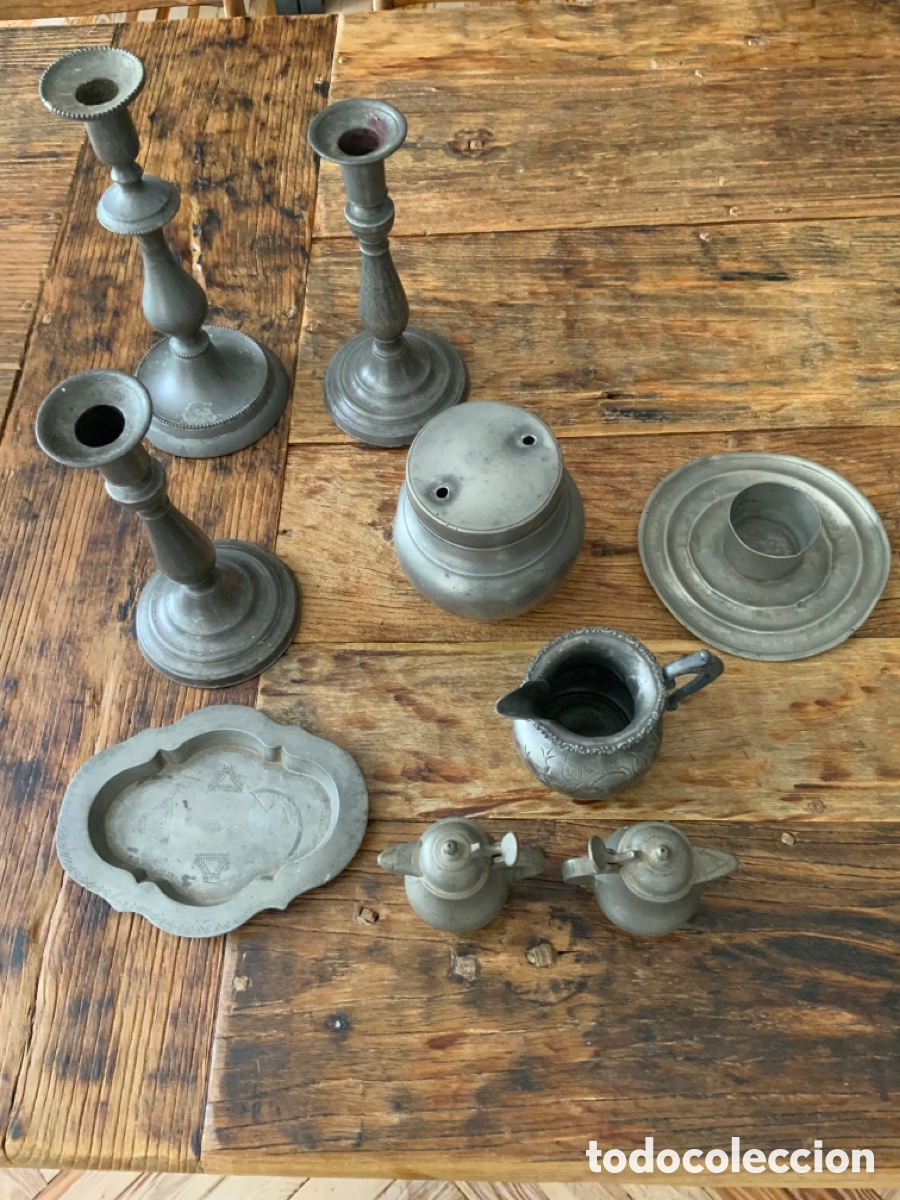 Antig&uuml;edades: Piezas de Peltre - Foto 1