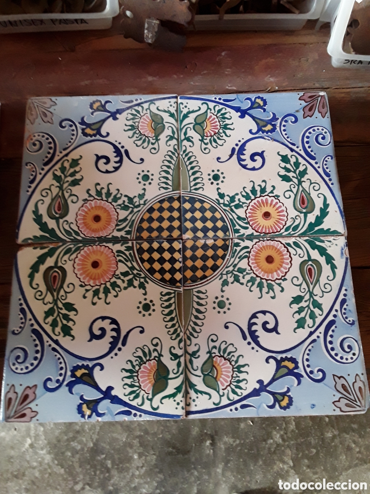 Antig&uuml;edades: Azulejos ( juego de 4 ) - Foto 1
