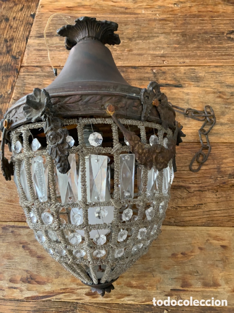 Antig&uuml;edades: L&Aacute;MPARA DE TECHO tipo farol - Foto 2