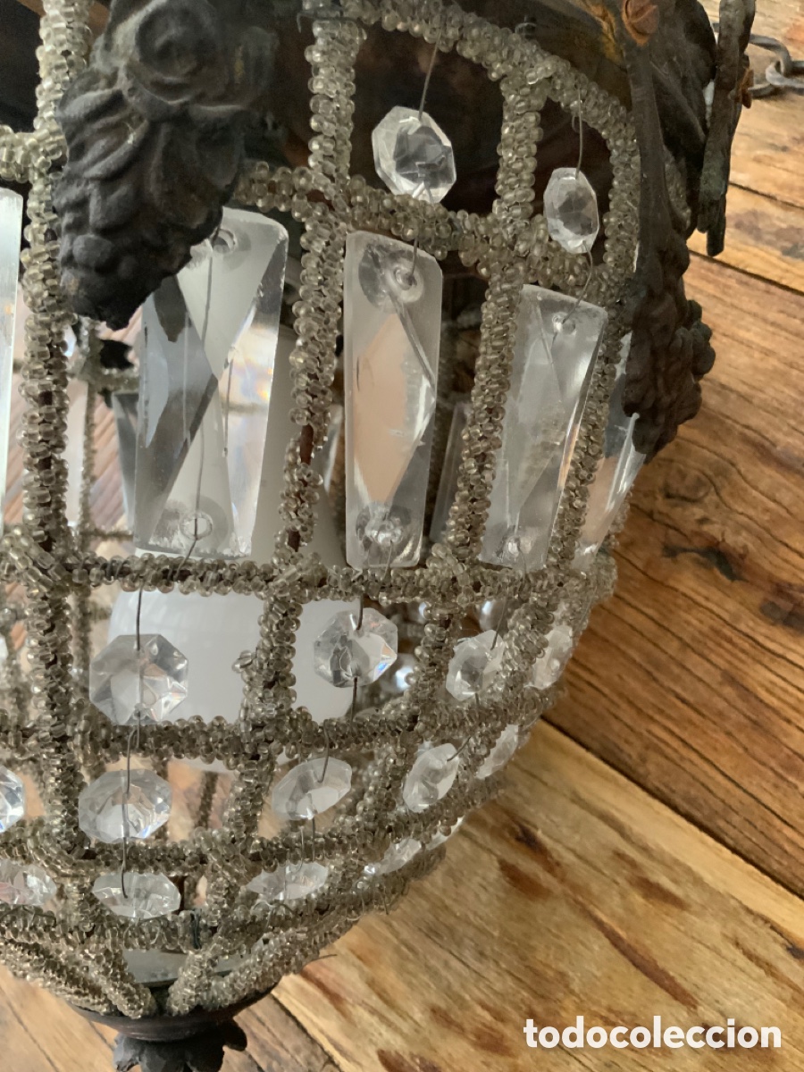 Antig&uuml;edades: L&Aacute;MPARA DE TECHO tipo farol - Foto 5