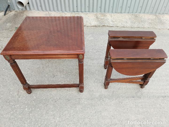 Antig&uuml;edades: set 3 mesitas auxiliares - Foto 12