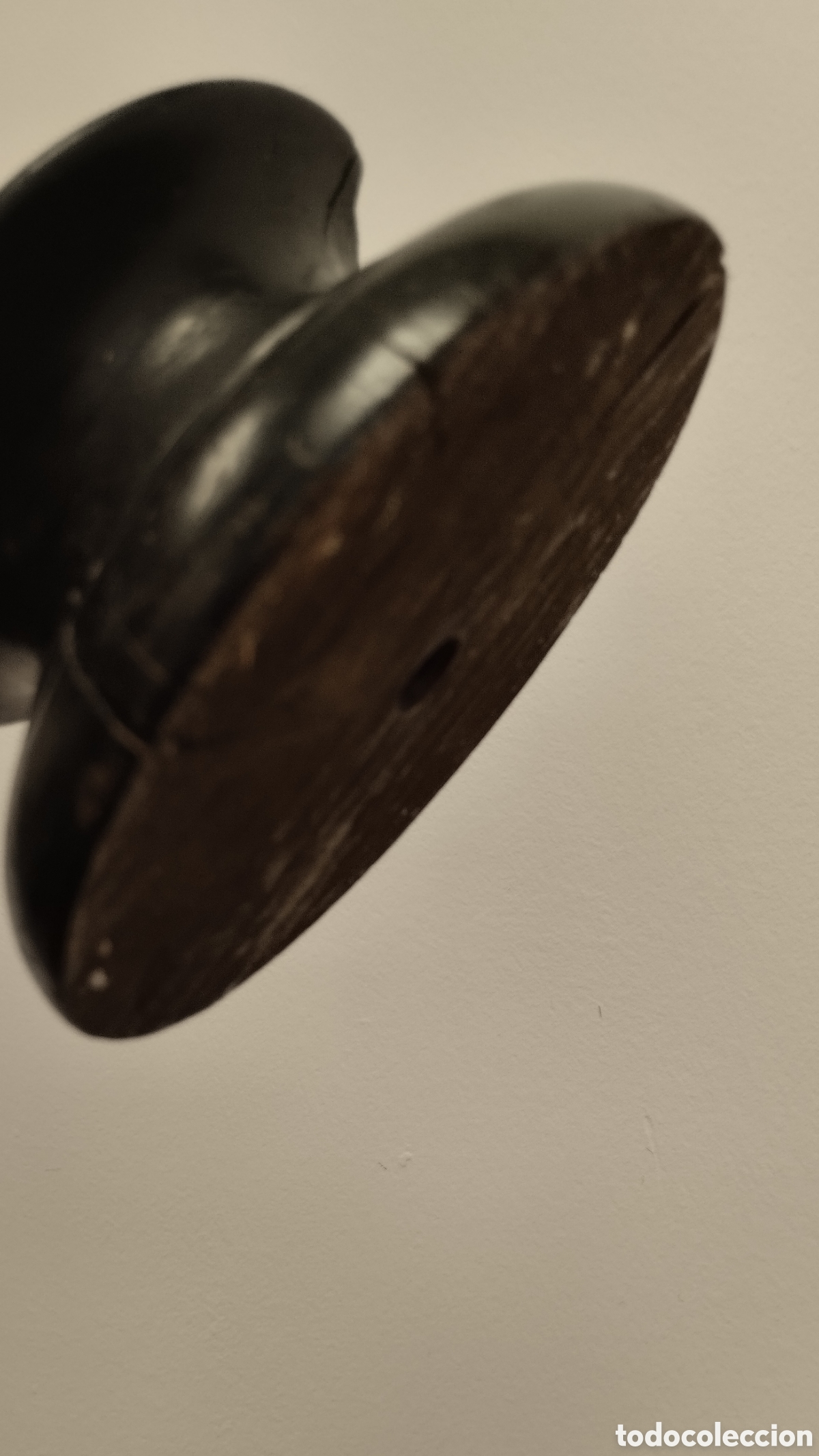 Antig&uuml;edades: Crucifijo en madera 66x35. - Foto 12