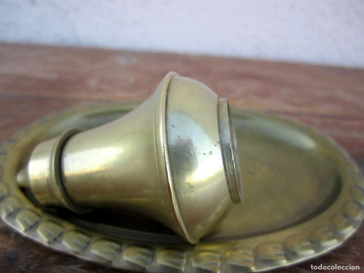 Antig&uuml;edades: Saleros con bandeja en bronce - Foto 7
