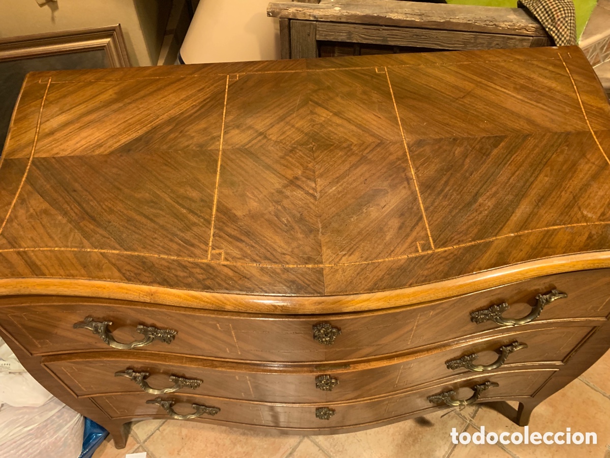 Antig&uuml;edades: C&oacute;moda francesa marqueter&iacute;a - Foto 4