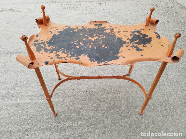Antig&uuml;edades: mesa en forja de hierro - Foto 2