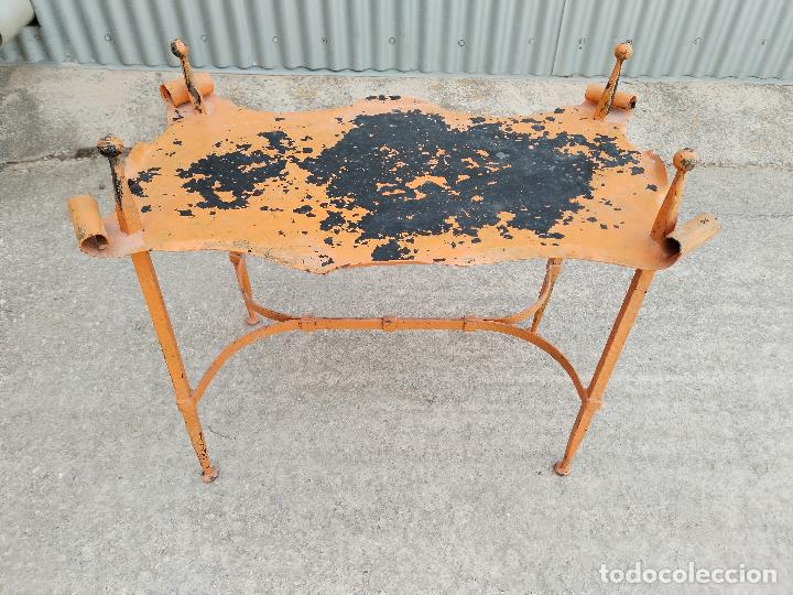 Antig&uuml;edades: mesa en forja de hierro - Foto 1