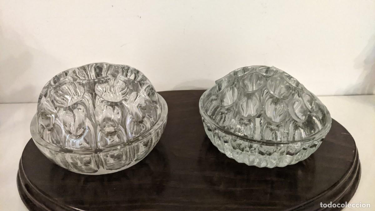 Antig&uuml;edades: JARRON PIQUE DE FLEURS VIOLETEROS CRISTAL - Foto 6