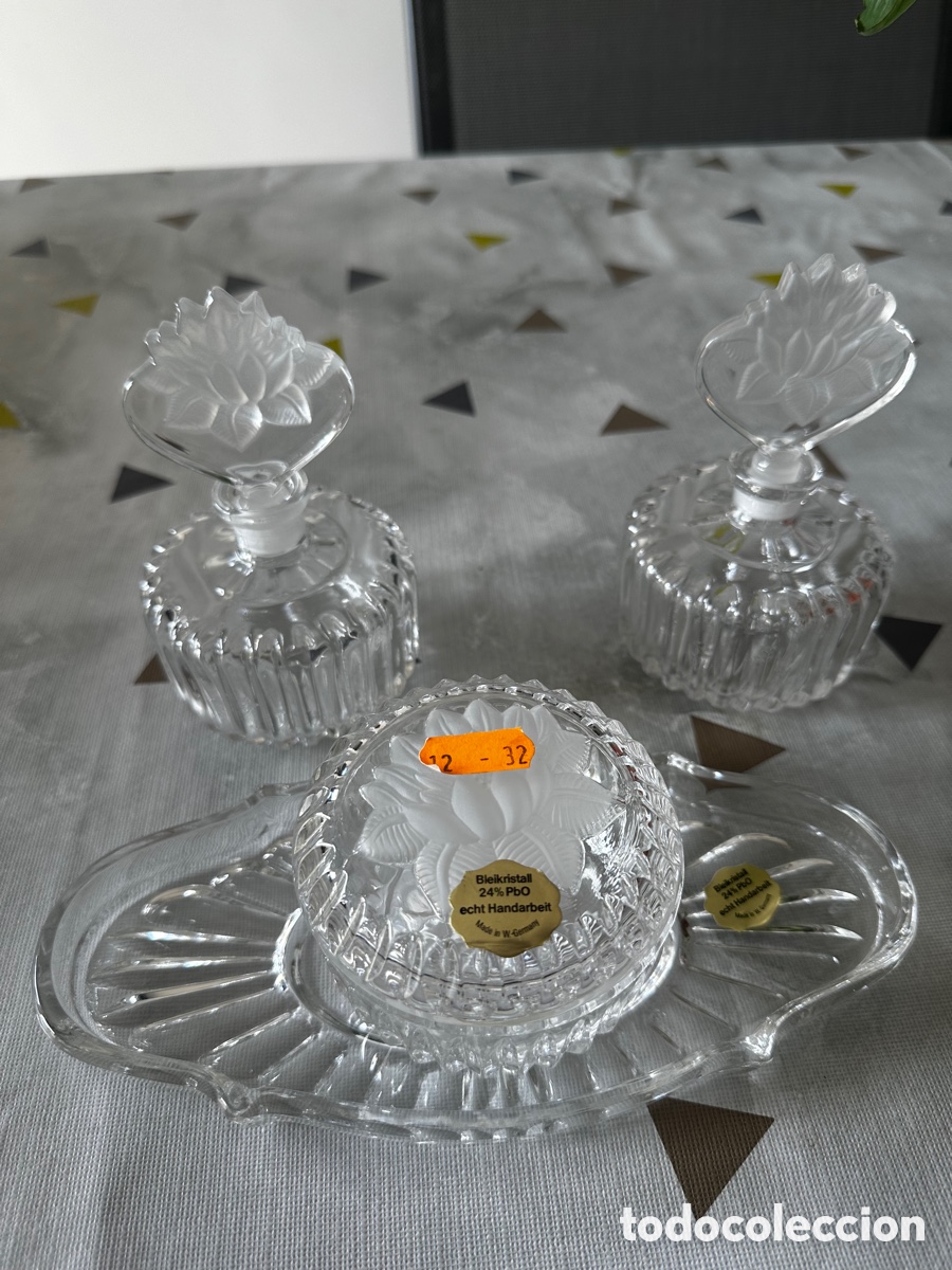 Antig&uuml;edades: Juego Tocador Cristal - Foto 3
