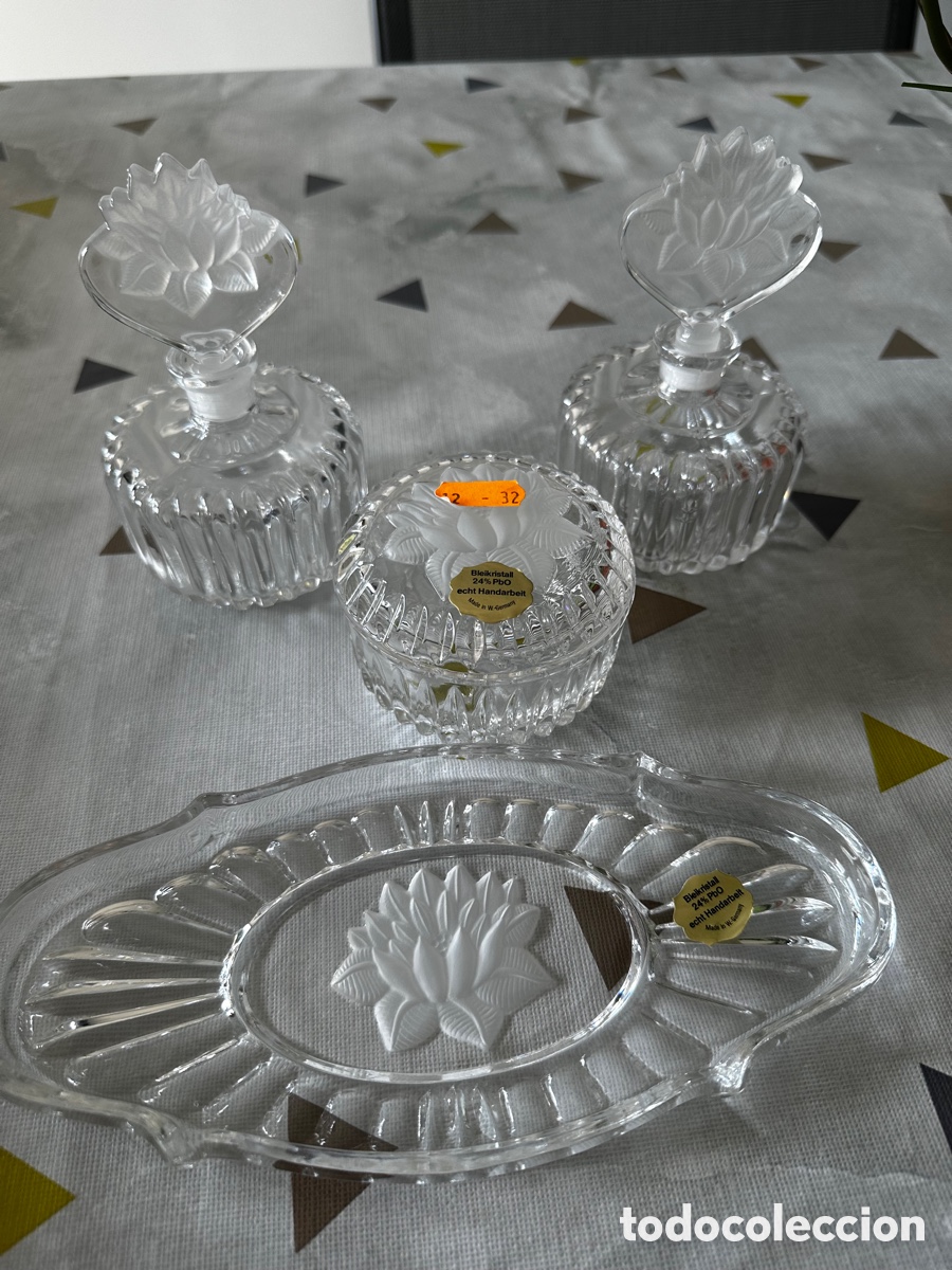 Antig&uuml;edades: Juego Tocador Cristal - Foto 4