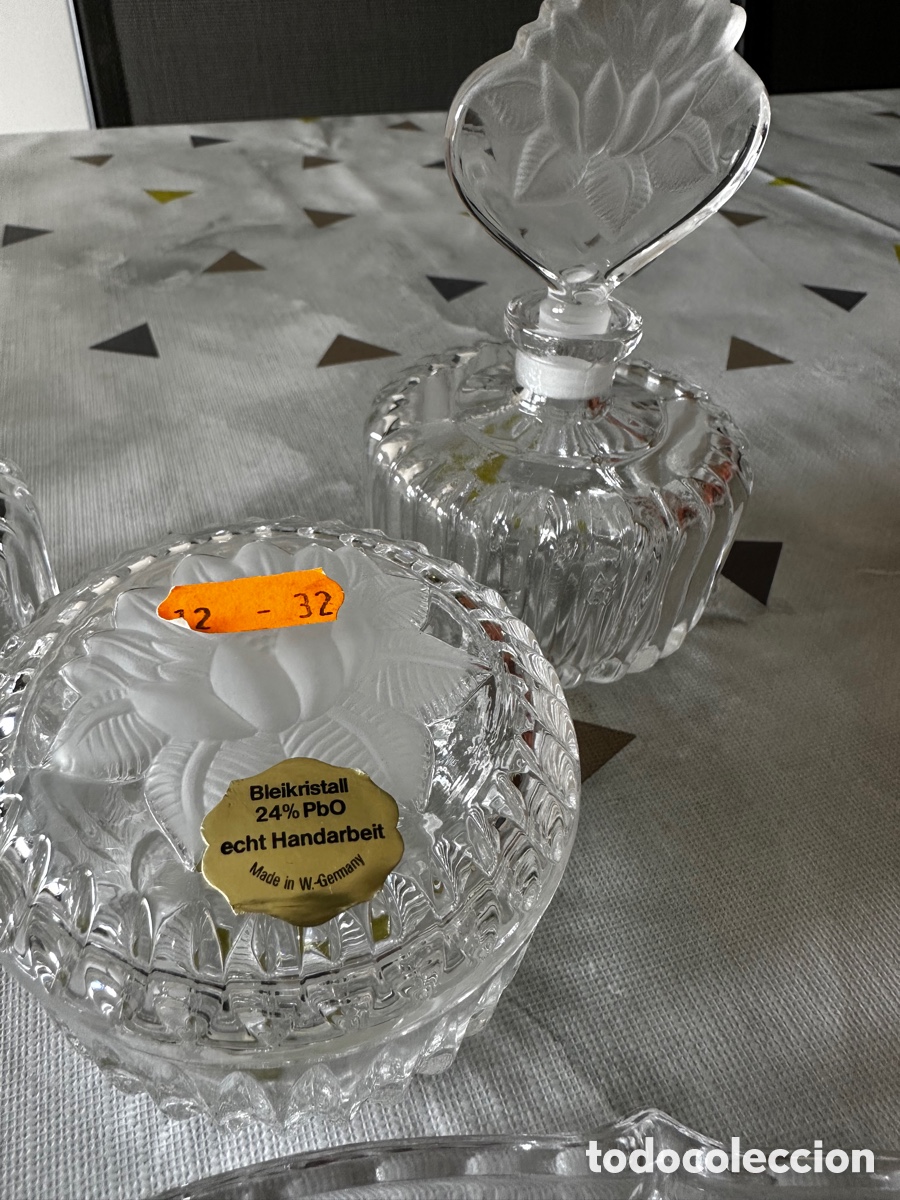 Antig&uuml;edades: Juego Tocador Cristal - Foto 5