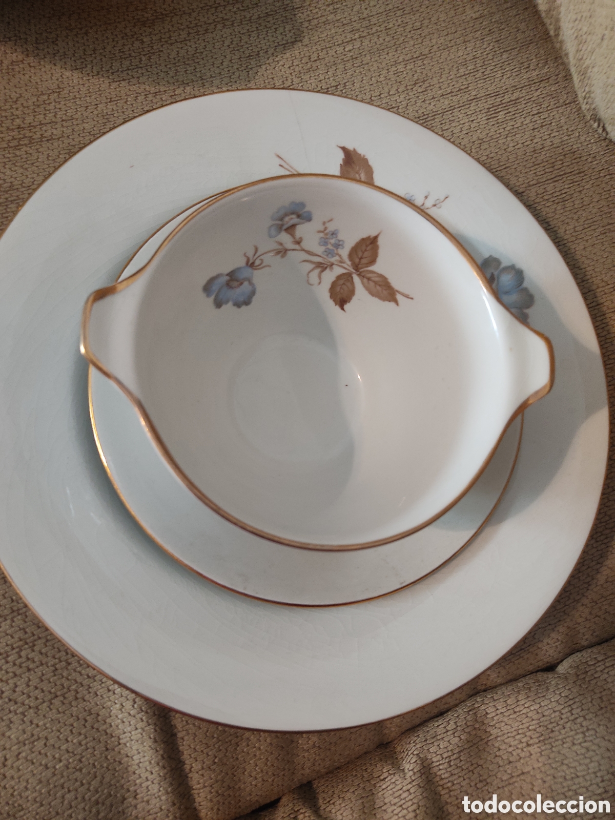 Antig&uuml;edades: Vajilla porcelana decorada - Foto 2