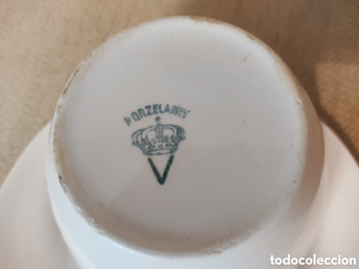 Antig&uuml;edades: Vajilla porcelana decorada - Foto 4