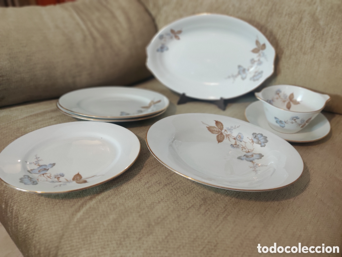 Antig&uuml;edades: Vajilla porcelana decorada - Foto 1