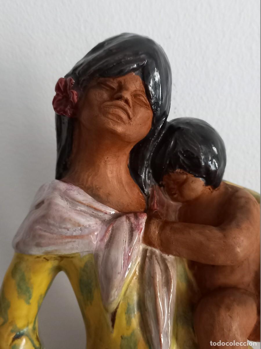 Antig&uuml;edades: MATERNIDAD EN BARRO. MIDE: 315 CM DE ALTA - Foto 2