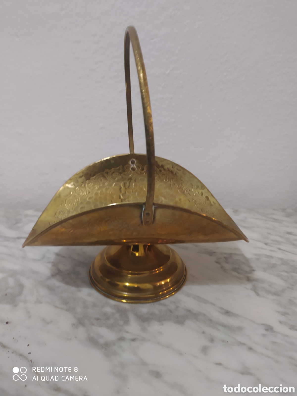 Antig&uuml;edades: Cesta de Bronce centro de mesa - Foto 5