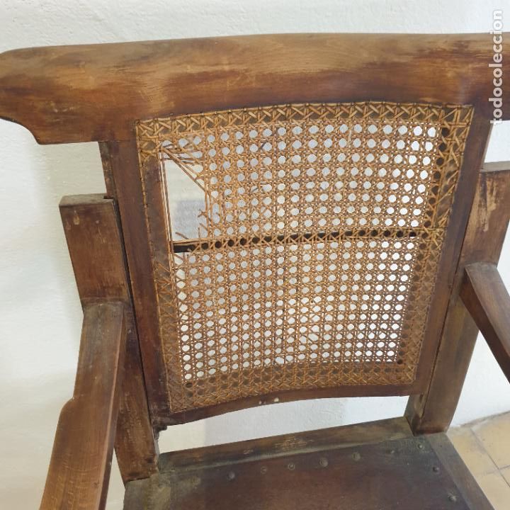 Antig&uuml;edades: ANTIGUO SILLON DE BARBERO - Foto 4