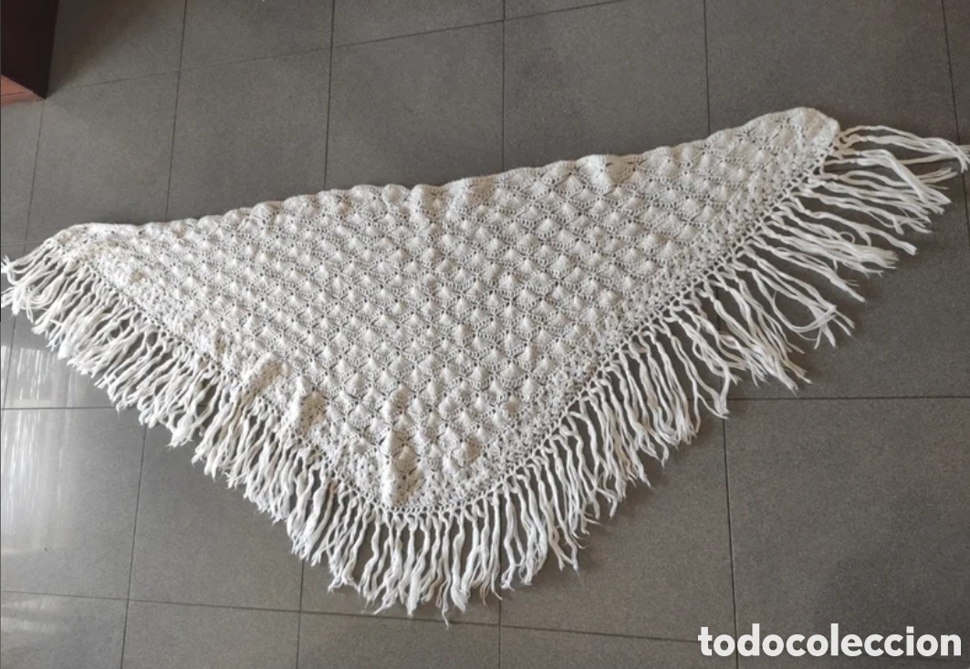 Antig&uuml;edades: Mantilla ganchillo vintage. - Foto 1