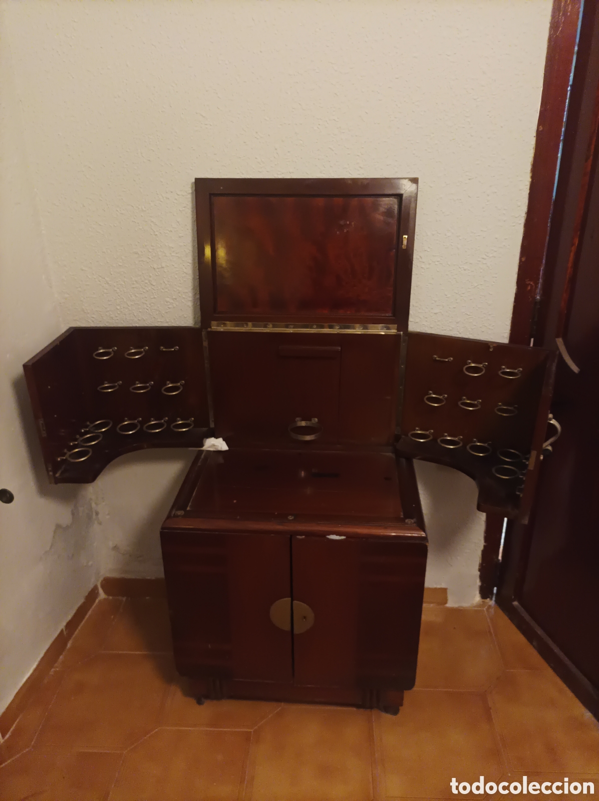 Antig&uuml;edades: Bar art deco en caoba - Foto 5