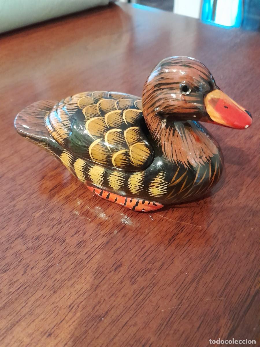 Antig&uuml;edades: Pato de cer&aacute;mica con caja - Foto 1