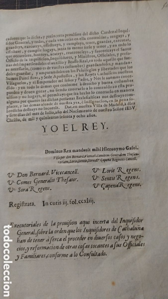 Antig&uuml;edades: ON PHELIPPEPOR POR LA GRACIA DE DIOS REY DE CASTILLA
