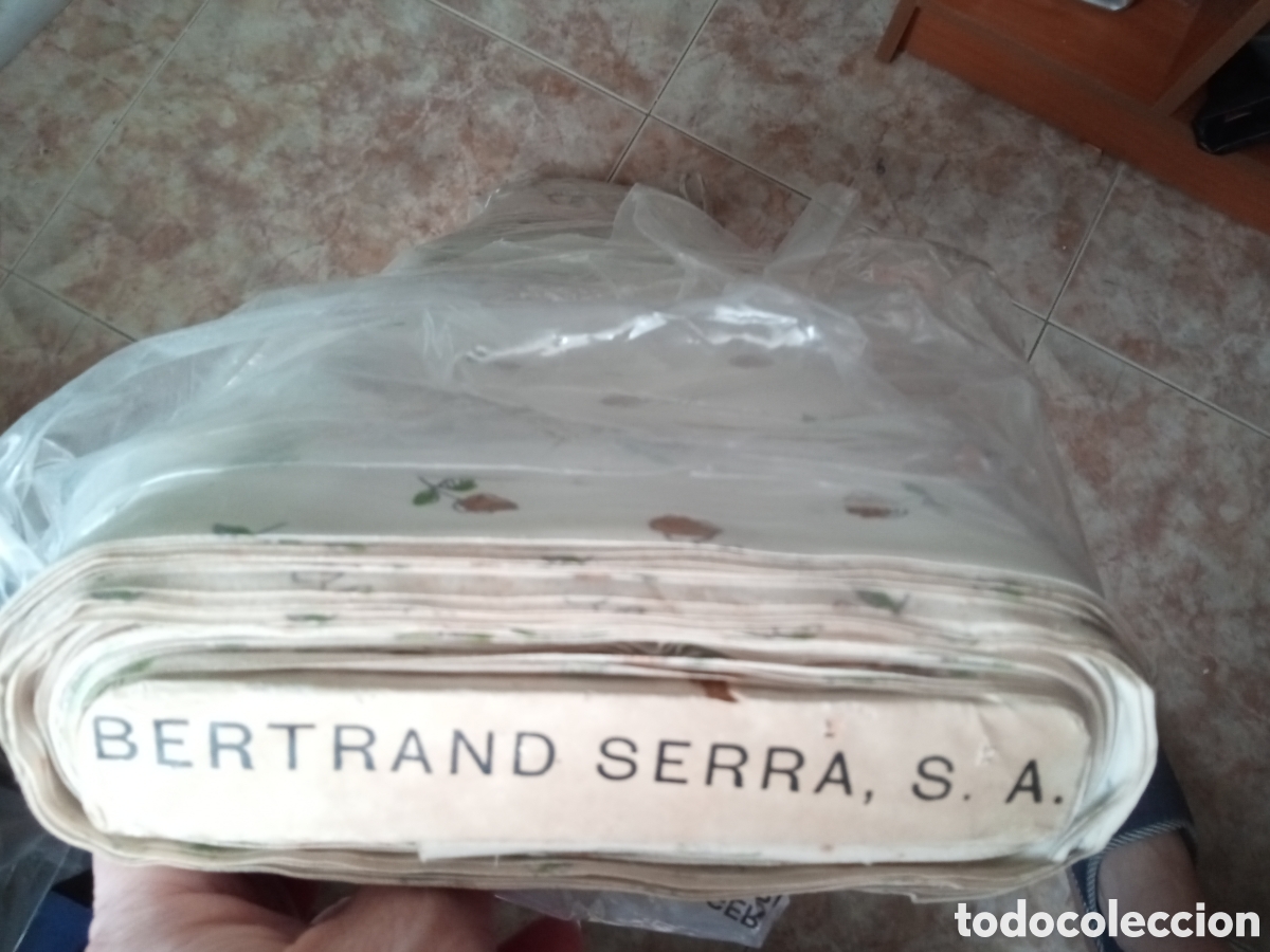 Antig&uuml;edades: Tejido antiguo de algod&oacute;n estampado - Foto 4