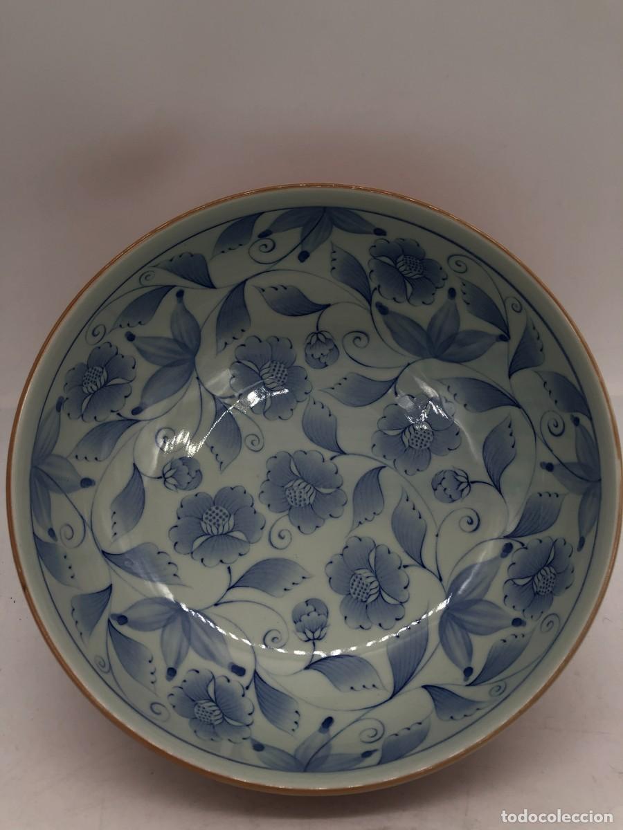 Antig&uuml;edades: cuenco chino flores azules - Foto 5