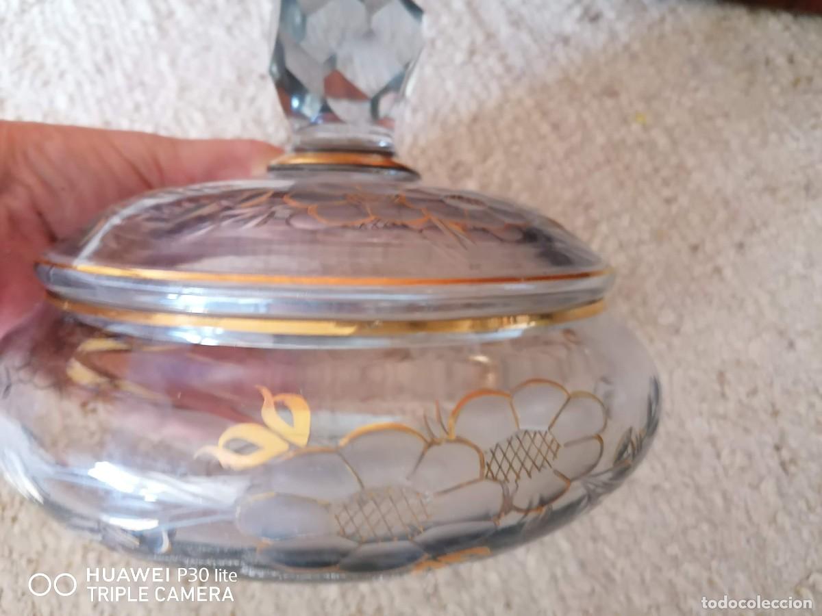 Antig&uuml;edades: Bombonera cristal tallado - Foto 4