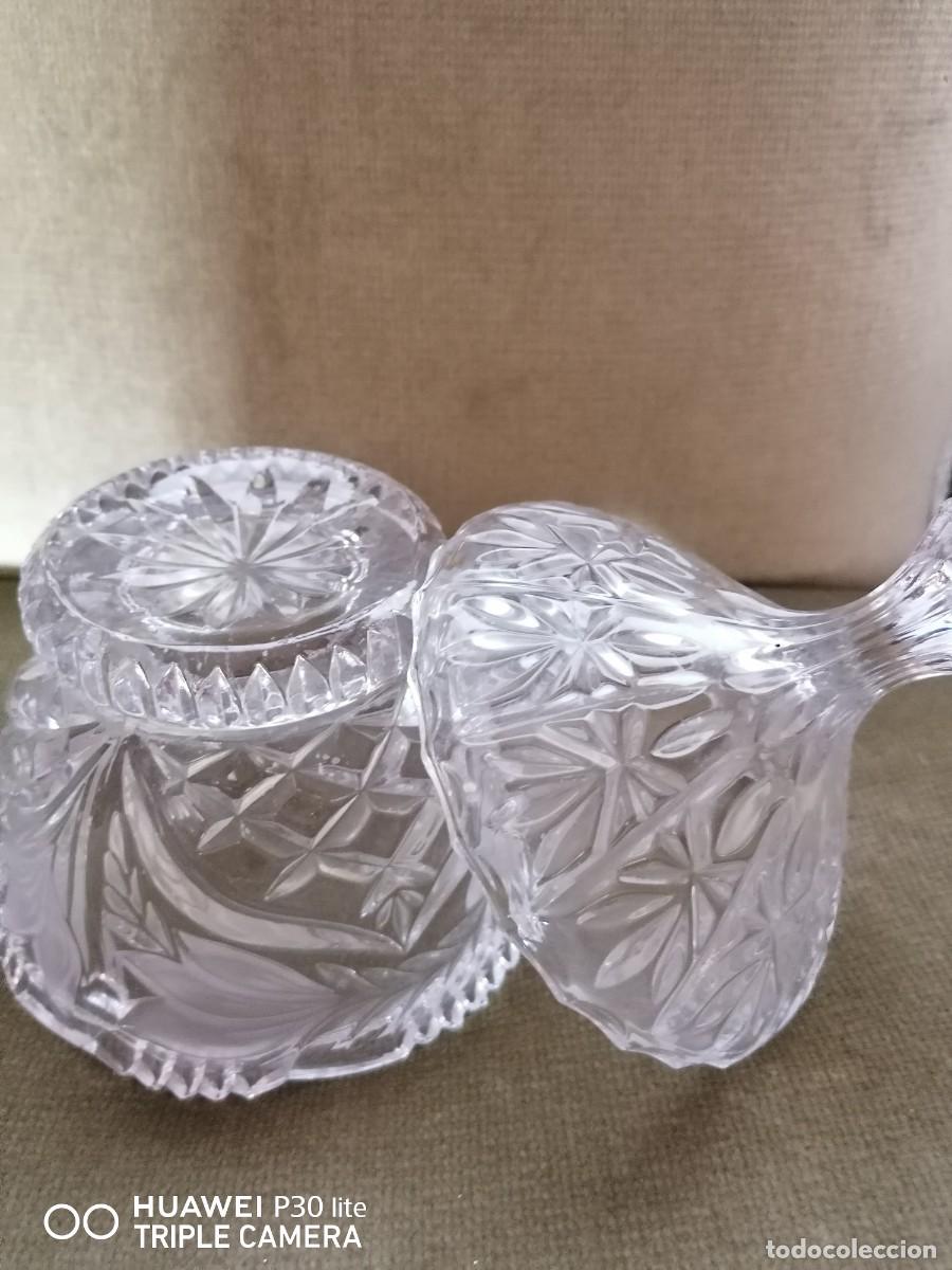 Antig&uuml;edades: Bombonera cristal tallado - Foto 2